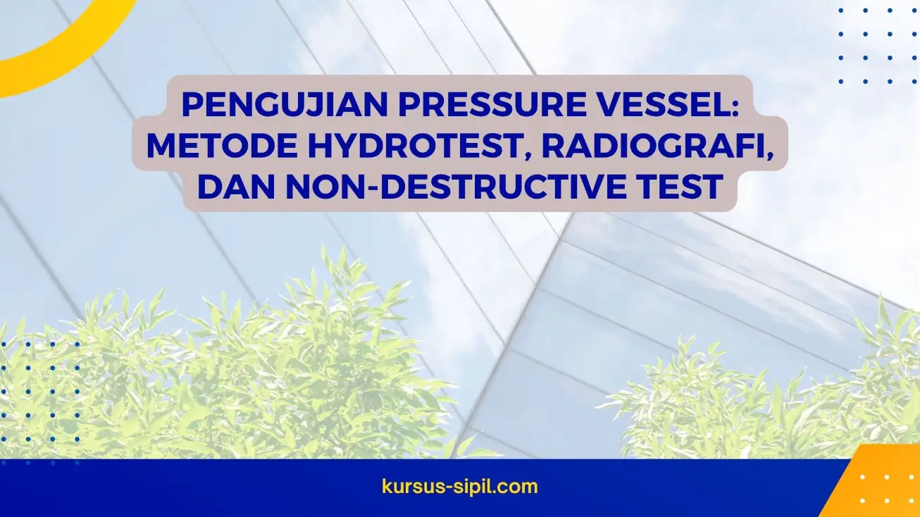 Pengujian Pressure Vessel: Metode Hydrotest, Radiografi, dan Non-Destructive Test