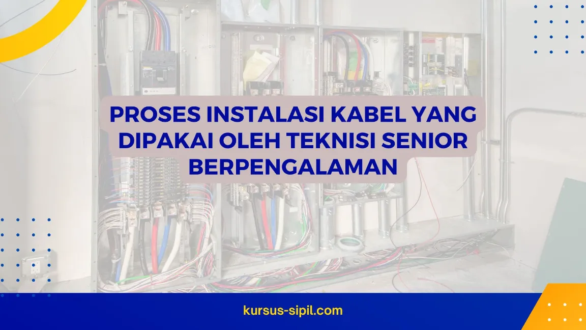 Proses Instalasi Kabel yang Dipakai oleh Teknisi Senior Berpengalaman